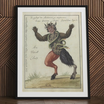 Astaroth - Compendium of Demonology Art Print / Canvas Vintage Demon Costume Poster, Grim Grimoire Hand, Ember Eyes Track Prints