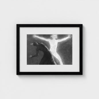Astral Man - Sascha Schneider Art Print / Canvas Hypnotist Exudes Sculptural, Invisible Current, one Prints