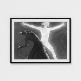 Astral Man - Sascha Schneider Art Print / Canvas Hypnotist Exudes Sculptural, Invisible Current, one Prints