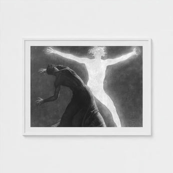 Astral Man - Sascha Schneider Art Print / Canvas Hypnotist Exudes Sculptural, Invisible Current, one Prints