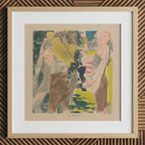 Athletes Dressing - John Copley Art Print / Canvas, 12x12’’ / 31x31cm / Natural Frame / Matboard, Posters Prints & Visual Artwork, Toby Leon