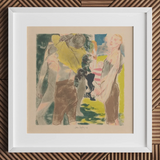 Athletes Dressing - John Copley Art Print / Canvas, 12x12’’ / 31x31cm / White Frame / Matboard, Posters Prints & Visual Artwork, Toby Leon