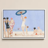 Au Lido - George Barbier 1920s Beach Fashion Art Print / Canvas, George Barbier, 1920s Beach Chic, Barbier 1920s Beach