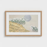 Autumn Evening - Kamisaka Sekka Art Print / Canvas Minimalist Wooden-framed Traditional Japanese-style Roof White, Lacquered Hush Presses
