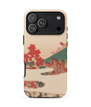 Autumn Hills - Kamisaka Sekka Phone Case Beige Traditional Japanese Landscape Design Vibrant, Pours, Tough