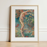 Autumn Scattering Leaves - John La Farge Art Print / Canvas, Autumn Scattering Leaves, Autumn Scattering, Scattering Leaves, John La