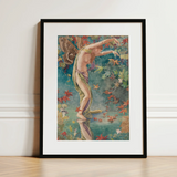 Autumn Scattering Leaves - John La Farge Art Print / Canvas, Autumn Scattering Leaves, Autumn Scattering, Scattering Leaves, John La