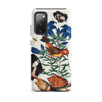 Avadavat Gentian Sawfly Swallowtail and Shells - James Bolton Phone Case, Samsung Galaxy S20 Fe / Matte, Mobile Cases, Toby Leon
