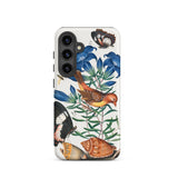 Avadavat Gentian Sawfly Swallowtail and Shells - James Bolton Phone Case, Samsung Galaxy S24 / Matte, Mobile Cases, Toby Leon