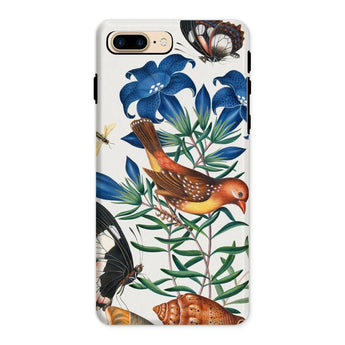 Avadavat Gentian Sawfly Swallowtail and Shells - James Bolton Phone Case Iphone 8 Plus / Matte Decorative Phone Case Colorful Nature