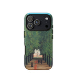 Avenue Saint Cloud Park - Henri Rousseau Phone Case Iphone 17 Pro / Matte 12 Max Green Blue Design, Chestnut Leaves, Emerald Hush Mobile