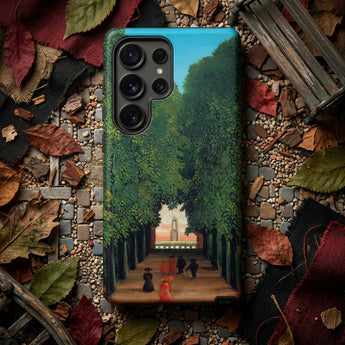 Avenue Saint Cloud Park - Henri Rousseau Phone Case Phone Case Detailed Print Painting Avenue Gustave Courbet Henri Rousseau Iphone,