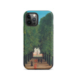 Avenue Saint Cloud Park - Henri Rousseau Phone Case Iphone 12 Pro / Matte Phone Case Park Scene Henri Rousseau Iphone, Chestnut Leaves,
