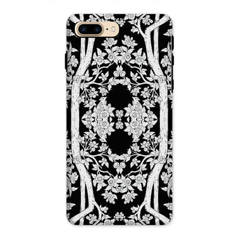 Custodia Aviary Black Aesthetic Pattern Art Iphone, 8 Plus / Opaca, Custodie per Cellulari, Toby Leon