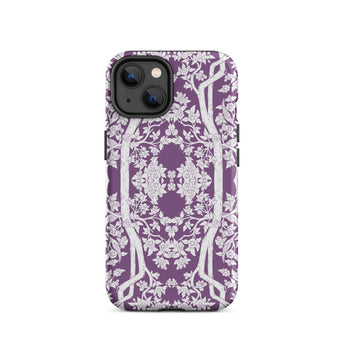 Custodia Iphone Aviary Purple Aesthetic Pattern Art, 14 / Opaca, Custodie per Cellulari, Toby Leon