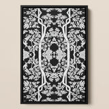 Aviary - Thai Aesthetic Pattern Art Print / Canvas, Fine Art Paper, Aviary Black, Bold Statements