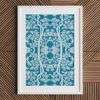 Aviary - Thai Aesthetic Pattern Art Print / Canvas, Fine Art Paper, Aviary Black, Bold Statements