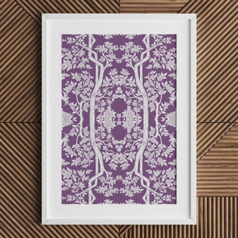 Aviary - Thai Aesthetic Pattern Art Print / Canvas, Fine Art Paper, Aviary Black, Bold Statements