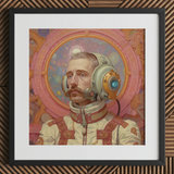 Axel - Gay German Astronaut Art Print / Canvas, Gay German Astronaut, German Astronaut Aesthetic, Gayest Astronaut