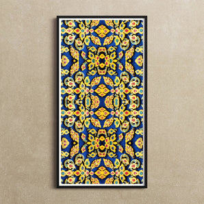 Ayodhya - Thai Mosaic Art Print / Canvas, Mesmerizing Thai Mosaic, Traditional Thai Design, Kitschy Grandeur