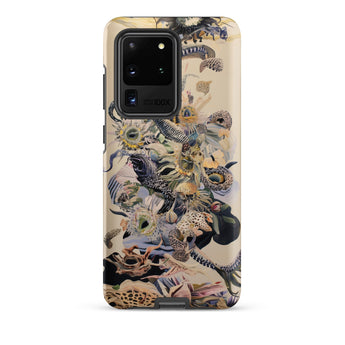 Babel - Surreal Botanical Alien Art Phone Case Samsung Galaxy S20 Ultra / Matte Beige Phone Case Adorned Detailed Vintage-style
