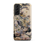 Babel - Surreal Botanical Alien Art Phone Case Samsung Galaxy S21 Plus / Matte Detailed Vintage-style Phone Case Intricate Collage Wildlife