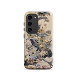 Babel - Surreal Botanical Alien Art Phone Case Samsung Galaxy S23 / Gloss Beige Phone Case Adorned Detailed Artistic Collage Snakes Surreal