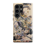 Babel - Surreal Botanical Alien Art Phone Case Samsung Galaxy S24 Ultra / Gloss Beige Phone Case Adorned Detailed Vintage-style