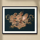 Babes in the Woods - Traditional Thai Myth Art Print, Framed Artwork Group Cherubs Angels Golden Tones