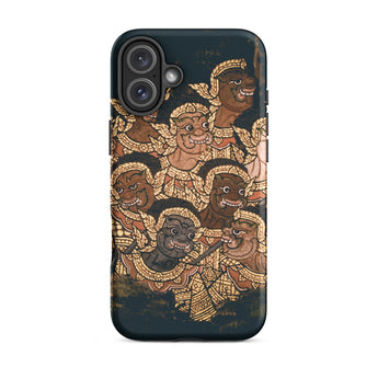 Babes in the Woods - Custodia per iPhone con mito tradizionale thailandese, 16 Plus / Opaca, Custodie per telefoni cellulari, Toby Leon