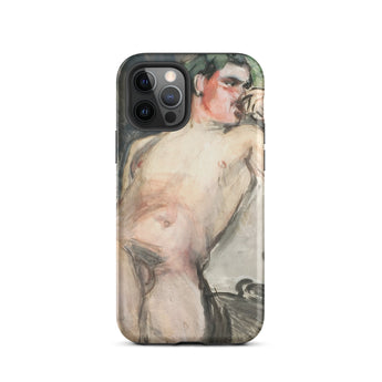 Bacchant - Magnus Enckell Dionysian Art Phone Case Iphone 12 Pro / Matte Phone Case Nude Male Figure Art Enckell’s Bacchant, Iphone