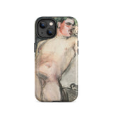 Bacchant - Magnus Enckell Dionysian Art Phone Case Iphone 14 / Matte Iphone Case Painted Depiction Shirtless Person Enckell’s Bacchant,