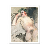 Bacchant - Magnus Enckell Nude Art Print / Canvas Watercolor Painting Figure Pose Hedonistic, Enckell’s, Fever Dream Slapped Prints