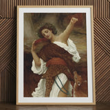 Bacchante - Frederic Leighton Kunstdruck / Leinwand, 24x32’’ / 61x81cm / Naturrahmen / Passepartout, Poster, Drucke & visuelle Kunstwerke, Toby Leon