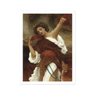 Bacchante Frederic Leighton Art Print, Classical Oil Painting Figure White Dress Red Sash
