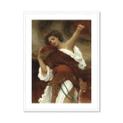 Bacchante Frederic Leighton Art Print, Classical Painting White Dress Leopard