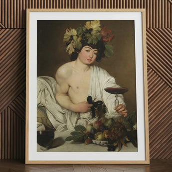 Bacchus - Caravaggio Art Print / Canvas, 24x32’’ / 61x81cm / Natural Frame / Matboard, Posters Prints & Visual Artwork, Toby Leon