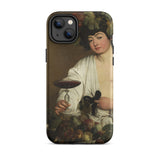 Bacchus - Cover per iPhone con dio barocco di Caravaggio, 14 Plus / Opaca, Custodie per telefoni cellulari, Toby Leon