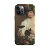 Bacchus - Caravaggio Baroque God Phone Case Iphone 12 Pro Max / Matte Phone Case Classical Painting Caravaggio Baroque God, Booze Soaked