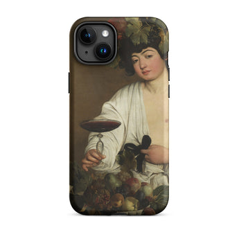 Bacchus - Caravaggio Baroque God Phone Case Iphone 15 Plus / Matte Iphone Case Bacchus Painting Caravaggio Baroque God, Booze Soaked
