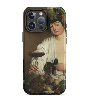 Iphone 16 Pro Max / Matte Bacchus - Caravaggio Baroque God Phone Case, Booze Soaked Invitation, Velvet Hedonism
