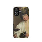Bacchus - Caravaggio Baroque God Phone Case Iphone 17 / Matte White Black Phone Case Vintage Portrait Design Caravaggio Baroque God, Booze