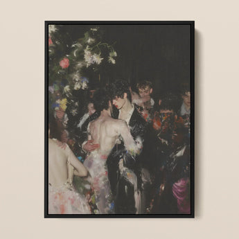 Backstage Bandits - Stampa artistica di sfilata di moda queer / Tela, 12x16’’ / 31x41cm / Cornice nera, Poster, Stampe e Opere d’arte visiva, Toby Leon