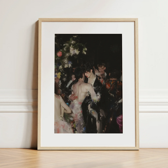 Backstage Bandits - Queer Fashion Show Art Print / Canvas, 12x16’’ / 31x41cm / Natural Frame / Matboard, Posters Prints & Visual Artwork,