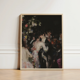 Framed Art Print Moody Impressionistic Scene Figures Intimate One’s Undressing, Backstage Bandits, Queer Fashion