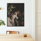 Backstage Bandits - Queer Fashion Show Art Print / Canvas Black-framed Artwork Romantic Dance Scene Soft Impressionistic Brushstrokes One’s