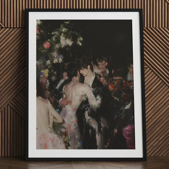Backstage Bandits - Queer Fashion Show Art Print / Canvas Black-framed White Mat Impressionistic Depiction People One’s Undressing, Prints