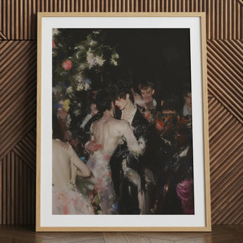 Backstage Bandits - Queer Fashion Show Art Print / Canvas Framed Moody Impressionistic Scene Figures Elegant One’s Undressing, Prints