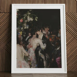 Backstage Bandits - Queer Fashion Show Art Print / Canvas White-framed Moody Painterly Depiction Figures Intimate One’s Undressing, Prints