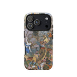 Balarama & Krishna Fighting the Enemy - Harivamsa Iphone Case 17 Pro / Matte Iphone 12 Pro Max Case Detailed Medieval Battle Harivamsa
